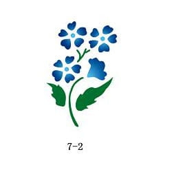 Glitter tattoo stencil Fengda 07-02