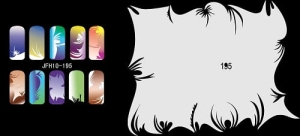 Airbrush nail art stencil Fengda JFH10-195