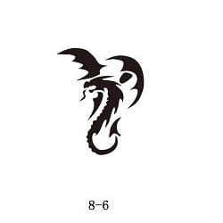 Glitter tattoo stencil Fengda 08-06