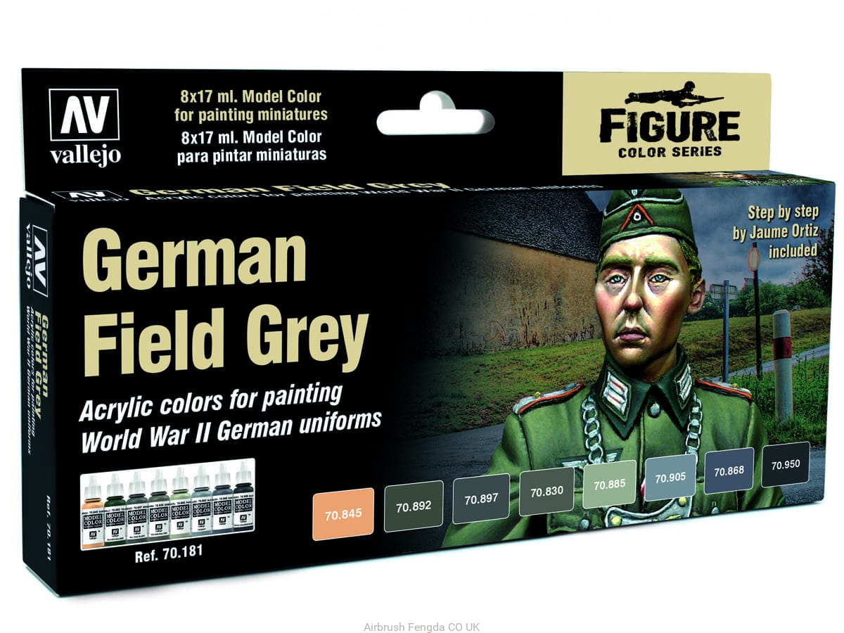 thumbnail image 2 of Vallejo German Field Grey Uniforms WWII Set 2 of 13