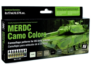 Vallejo Model Air AFV Set 71202 MERDC Camo Colors (8)
