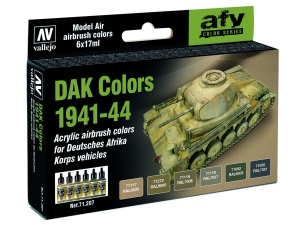 Vallejo Model Air AFV Set 71207 DAK Colors 1941-44 (6)