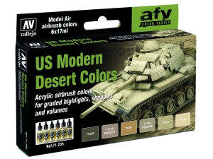 Vallejo Model Air AFV Set 71209 US Modern Desert Colors (6)