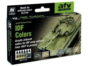 Vallejo Model Air AFV Set 71210 IDF Colors (6)
