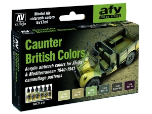 Vallejo Model Air AFV Set 71211 British Caunter Colors (6)