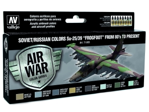 Vallejo Model Air Set 71603 Soviet / Russian colors Su-25/39 "Frogfoot" from 80's to present (8)