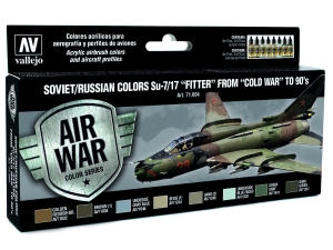 Vallejo Model Air Set 71604 Soviet / Russian colors Su-7/17 "Fitter" from "Cold War" to 80's (8)