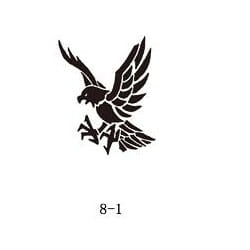 Glitter tattoo stencil Fengda 08-01