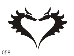 Airbrush tattoo stencil V058