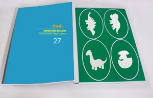 Airbrush tattoo Book of stencils type 27 - Dino