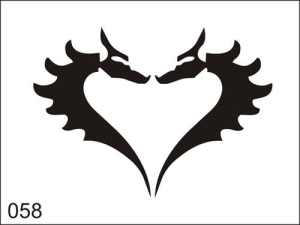 Airbrush tattoo stencil M058