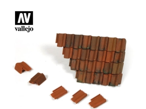 Vallejo Scenics SC230 Damaged Roof Section and Tiles