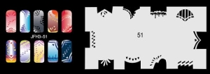 Airbrush nail art stencil Fengda JFH03-051