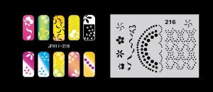Airbrush nail art stencil Fengda JFH11-216
