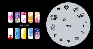 Airbrush nail art stencil Fengda JFH13-257