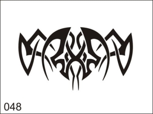 Airbrush tattoo stencil M048