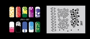 Airbrush nail art stencil Fengda JFH11-207