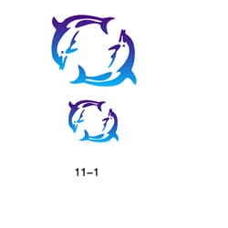 Glitter tattoo stencil Fengda 11-01