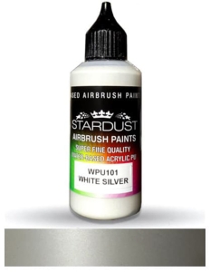 Stardust WPU101 Airbrush PU 1K RC Metallic Color WHITE SILVER 60ml