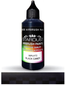 Stardust WPU172 Airbrush PU 1K RC CANDY Color BLACK 60ml