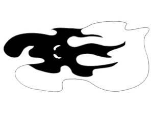 Airbrush mylar stencil A003