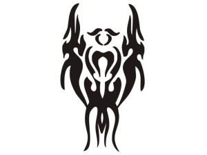 Airbrush tattoo stencil V026