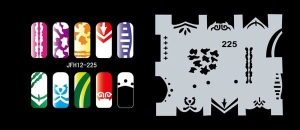 Airbrush nail art stencil Fengda JFH12-225