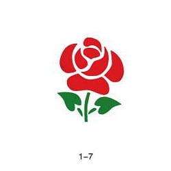 Glitter tattoo stencil Fengda 01-07