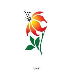 Glitter tattoo stencil Fengda 03-07