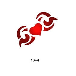 Glitter tattoo stencil Fengda 13-04