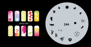 Airbrush nail art stencil Fengda JFH13-244