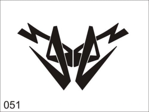 Airbrush tattoo stencil V051