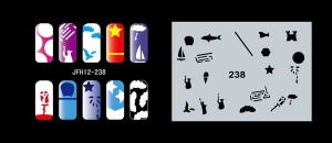 Airbrush nail art stencil Fengda JFH12-238