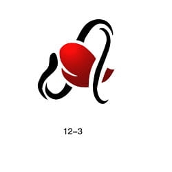 Glitter tattoo stencil Fengda 12-03