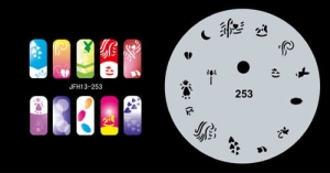 Airbrush nail art stencil Fengda JFH13-253