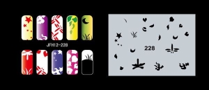 Airbrush nail art stencil Fengda JFH12-228