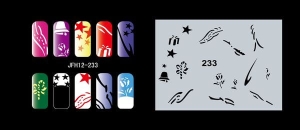 Airbrush nail art stencil Fengda JFH12-233