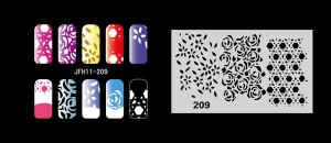 Airbrush nail art stencil Fengda JFH11-209