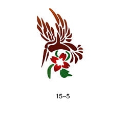 Glitter tattoo stencil Fengda 15-05