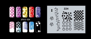 Airbrush nail art stencil Fengda JFH12-224
