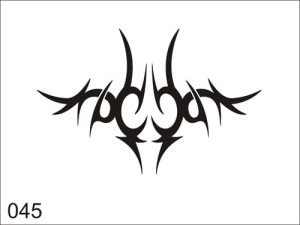 Airbrush tattoo stencil V045