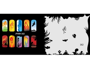 Airbrush nail art stencil Fengda JFH09-162