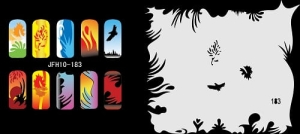 Airbrush nail art stencil Fengda JFH10-183