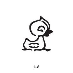 Glitter tattoo stencil Fengda 01-08