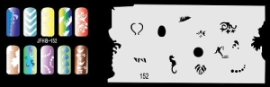 Airbrush nail art stencil Fengda JFH08-152