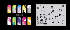 Airbrush nail art stencil Fengda JFH11-217