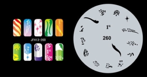 Airbrush nail art stencil Fengda JFH13-260