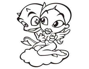 Airbrush tattoo stencil V116