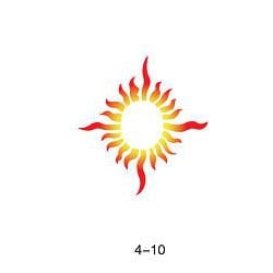 Glitter tattoo stencil Fengda 04-10