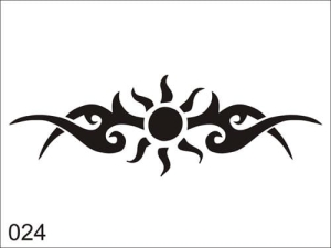 Airbrush tattoo stencil V024